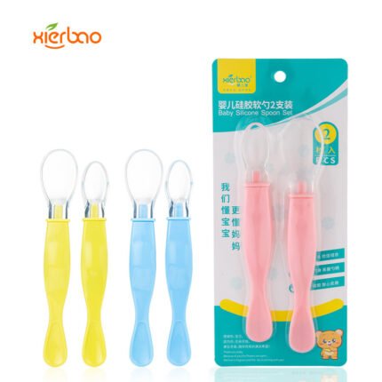 Baby Silicone Spoon Set 2 By Xierbao