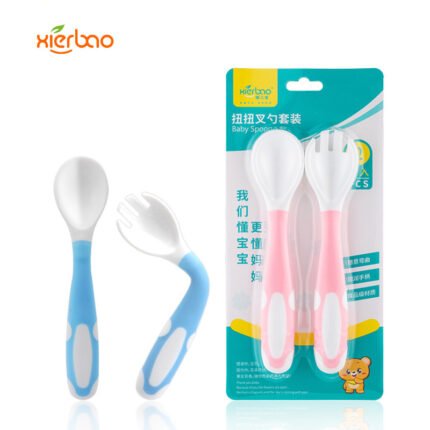 Baby Twist Fork and Spoon By Xierbao