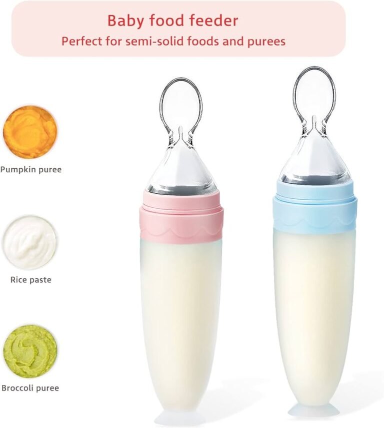 Baby Silicone Feeding Bottle Spoon By Xierbao