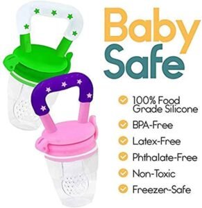 Baby Food Feeder Silicone Pacifier with Box By Xierbao