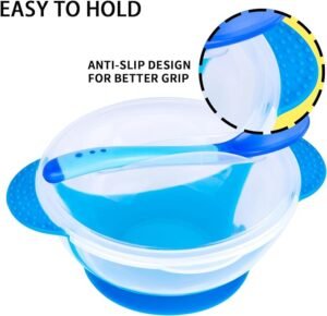 Baby Suction Bowl with Spoon Feeding Tableware By Xierbao