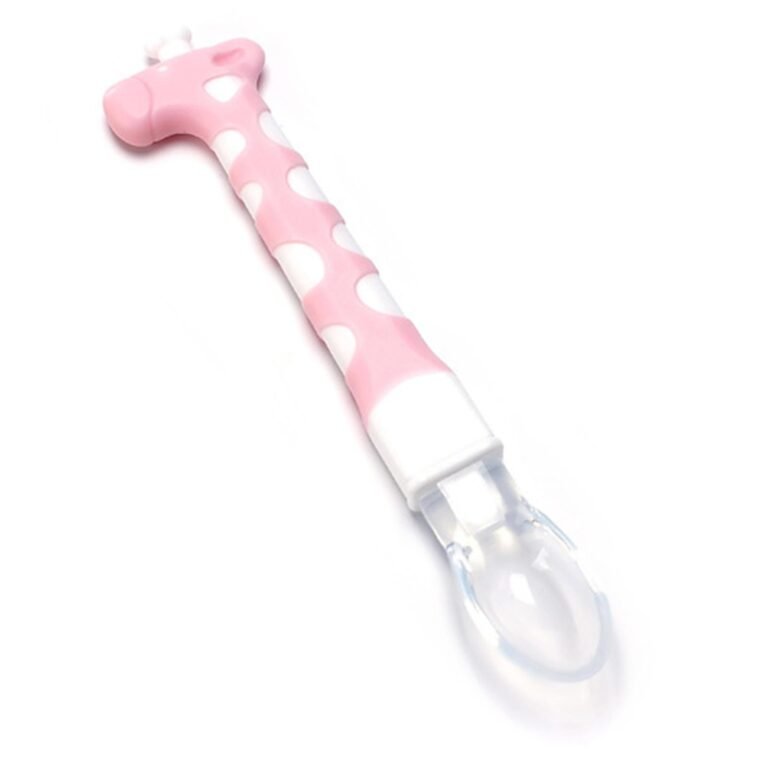 Cartoon Giraffe Silicone Soft Spoon For Baby By Xierbao