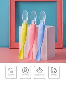 Child Safety Baby Silicone Spoon By Xierba