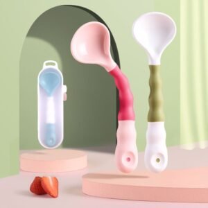 Twisting spoon training food supplement spoon By Xierbao