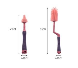 Rotary Silicone Bottle Brush Set of Three By Xierbao
