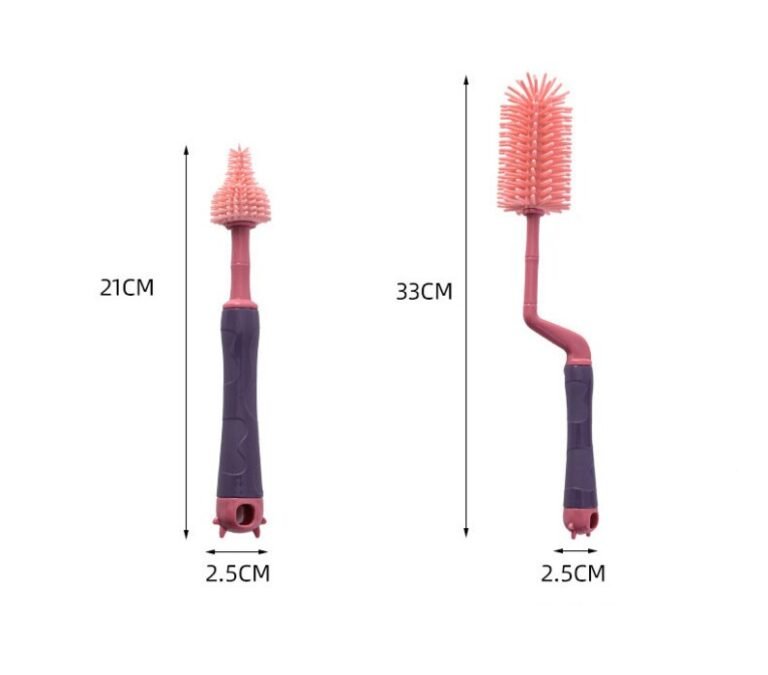 Rotary Silicone Bottle Brush Set of Three By Xierbao