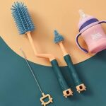 Rotary Silicone Bottle Brush Set of Three By Xierbao