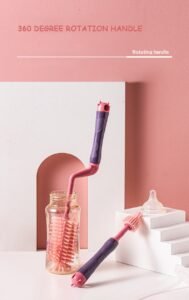 Rotary Silicone Bottle Brush Set of Three By Xierbao