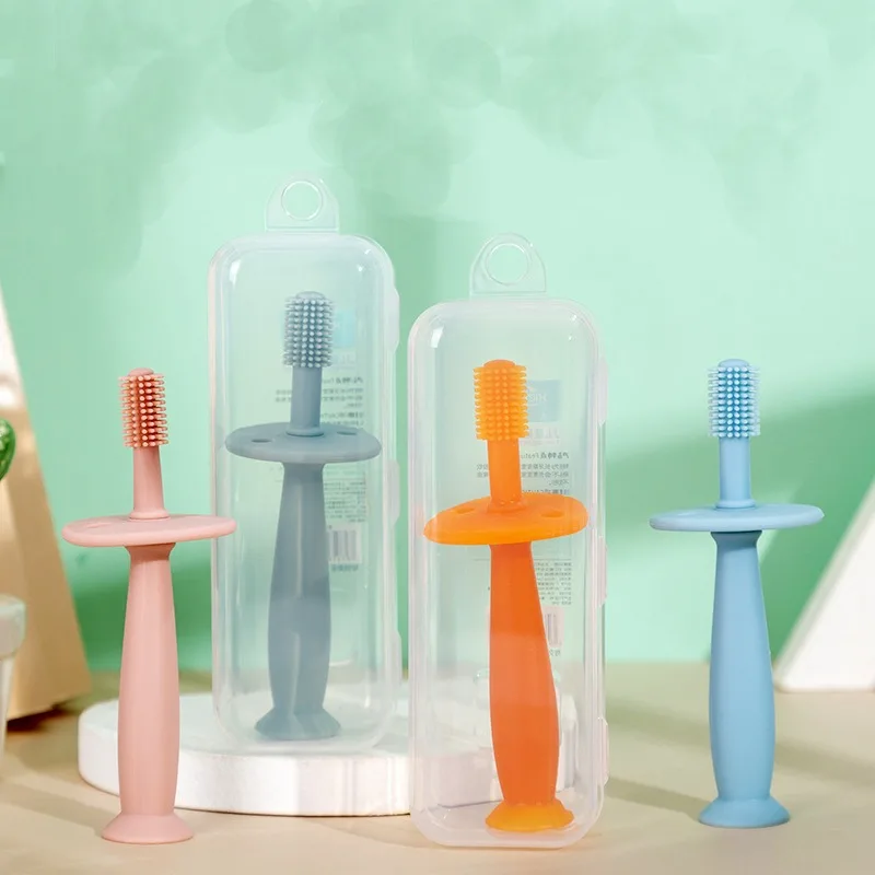 Baby Silicone Toothbrush With Box By Xierbao