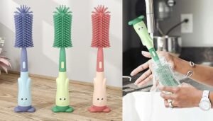 Set of 4 Silicone Cleaning Brushes By Xierbao