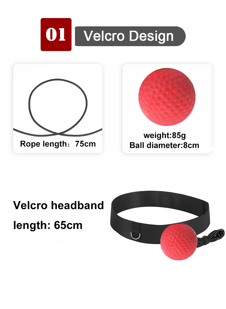 Boxing Reflex Ball Set for Gym Exercise and Fitness