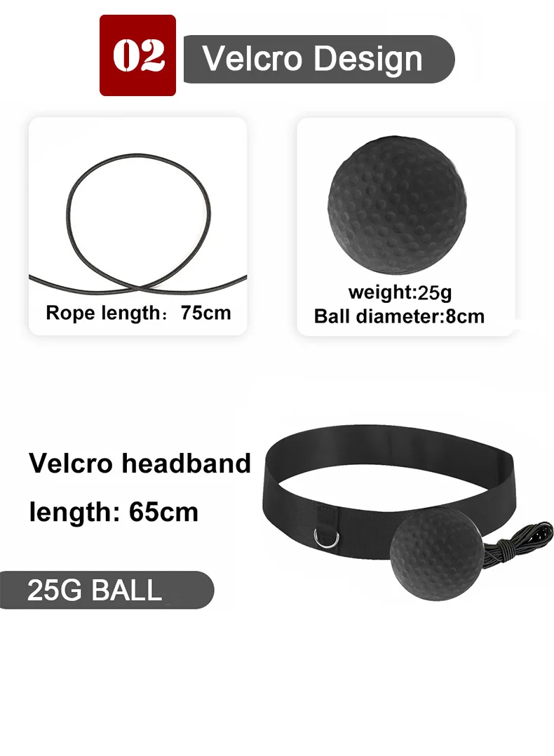 Boxing Reflex Ball Set for Gym Exercise and Fitness