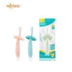 Suction Cup Baffle Silicone Toothbrush for Baby by Xierbao