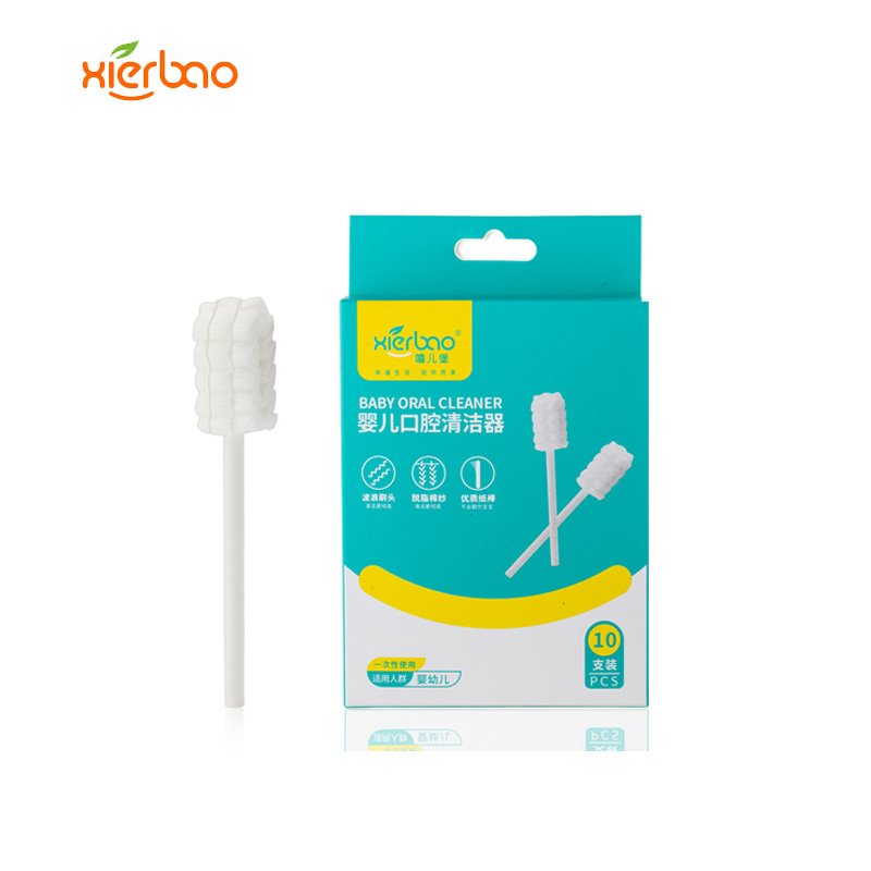 Baby Oral Cleaner 10 Pcs Box | Soft & Hygienic Oral Cleaning Swabs for Babies