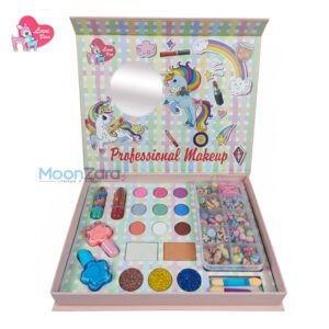 2-in-1 DIY Beads & Professional Makeup Series – 25-Item Bracelet & Make Up Box for Kids