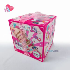 Shining Unicorn 3-in-1 Makeup & Jewelry DIY Beads Set – 33-Piece Kids Gift Box LD6087-2