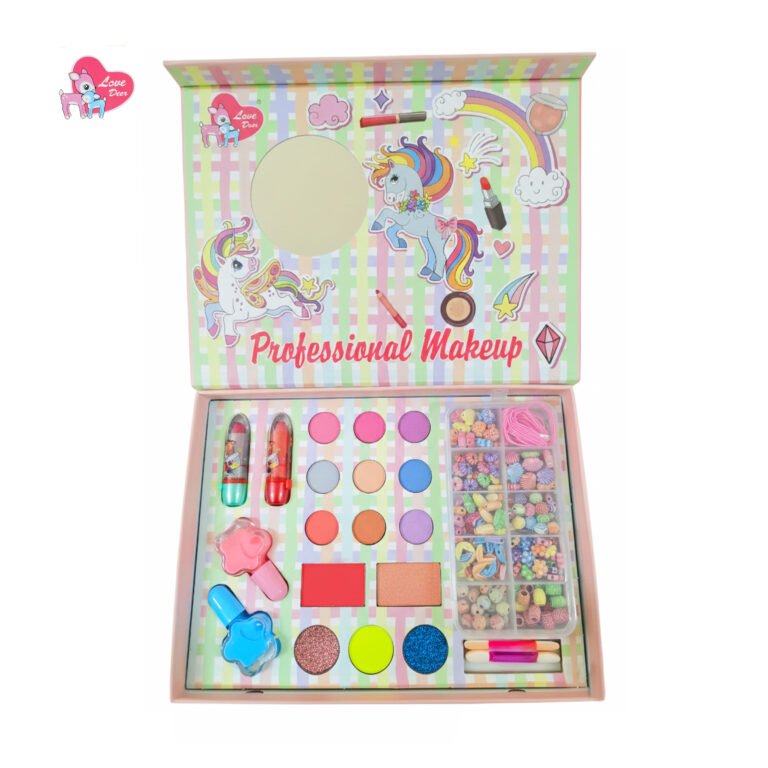 Kids Makeup Box with DIY Bracelet Kit