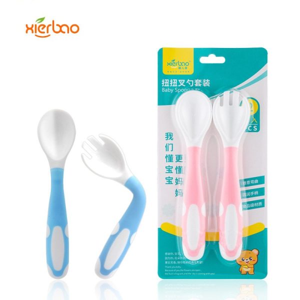 Baby Twist Fork and Spoon By Xierbao