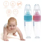 Baby Silicone Feeding Bottle Spoon By Xierbao 9167 - Image 3