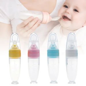 9167-3.jpg Baby Silicone Feeding Bottle Spoon By Xierbao 9167 - Image 1
