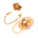 Soft Silicone Baby Pacifier with Chain By Xierbao 9369 - Image 2