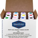 AmeriColor 12pcs Food Coloring Student Kit, 0.75 Ounce Bottles Soft Gel Paste Colors